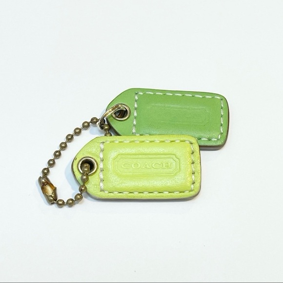 Coach Vintage Leather Hang Tags Keychain for Bags - Picture 1 of 3